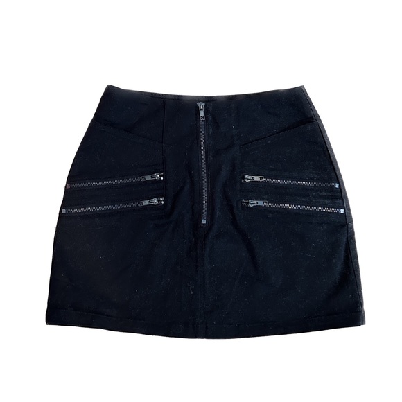 Carmar Dresses & Skirts - Carmar Black Zipper Mini Skirt
